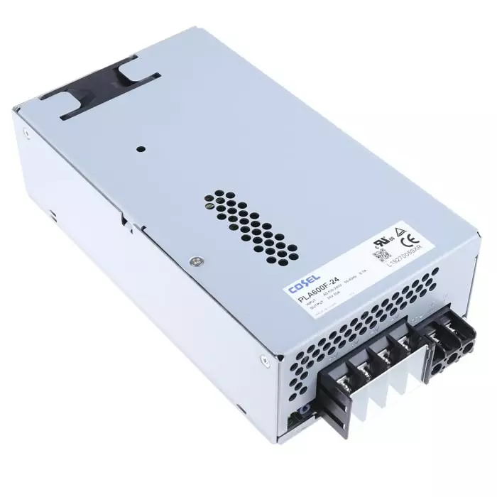Cosel Switching Power Supply Chassis Mount 215 mm, PLA600F-24