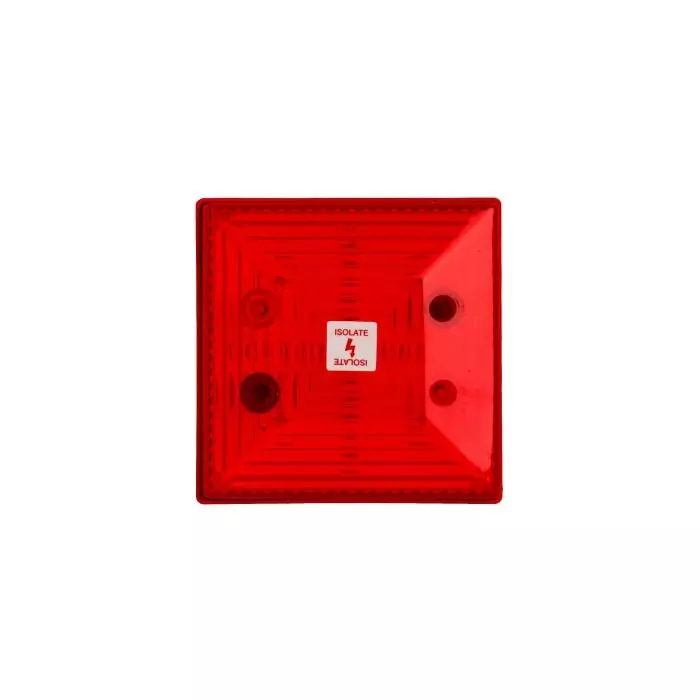Clifford Snell FD40 Series Red Flashing Beacon 24 V DC Surface Mount LED Bulb IP65, FD40/D00/R/12