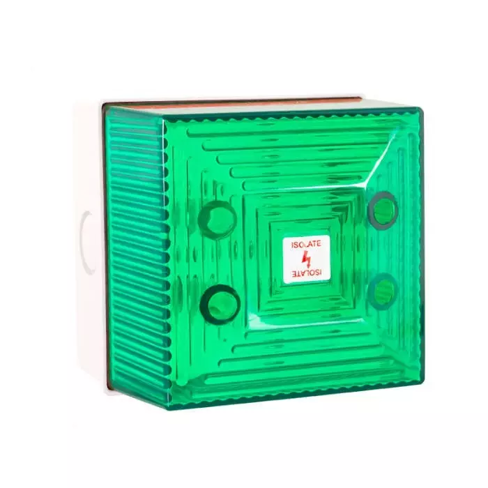 Clifford Snell FL40 Series Green Flashing Beacon 48 V DC Wall Mount Xenon Bulb IP65, FL40/F50/G/WN