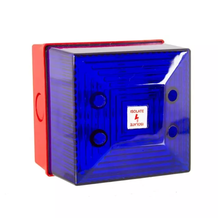 Clifford Snell FL40 Series Red Flashing Beacon 48 V DC Wall Mount Xenon Bulb IP65, FL40/F50/B/RN