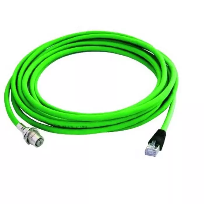 Telegartner 500 mm Cat6a Green M12 to Female RJ45 Male Terminated, L82100A0000