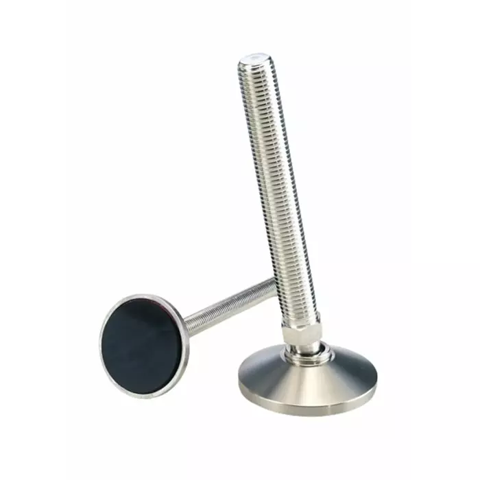 Nu-Tech Engineering M16 75 mm Dia. Stainless Steel Levelling Adjustable Foot 1250 Kg Static Load Capacity 10 ° Tilt Angle, A087/009