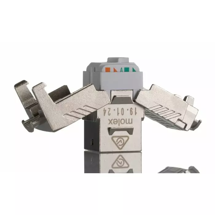 Molex Premise Networks PowerCat Cat6a RJ45 1 Port Keystone Jack FTP Shielding, 183010070