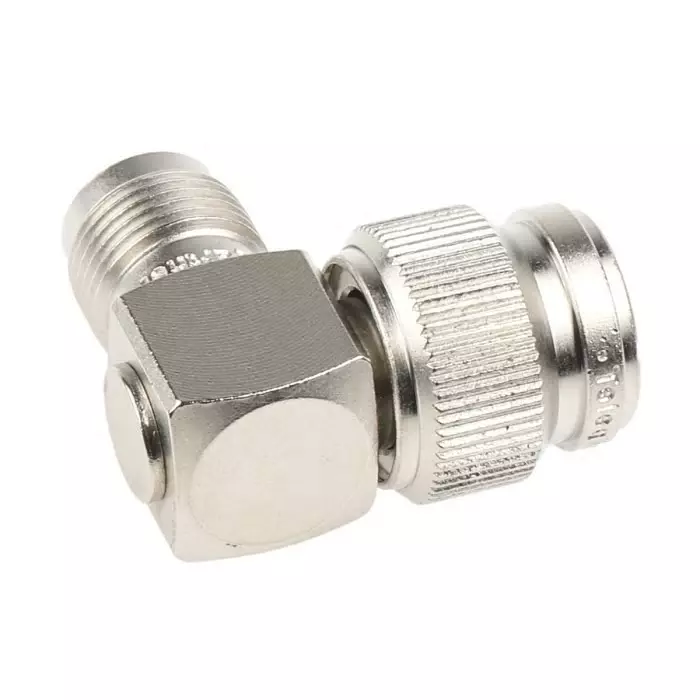 Telegartner Right Angle 50 Ω RF Adapter TNC Plug to TNC Socket 11 GHz, J01014A0001
