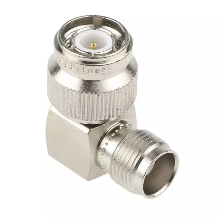 Telegartner Right Angle 50 Ω RF Adapter TNC Plug to TNC Socket 11 GHz, J01014A0001