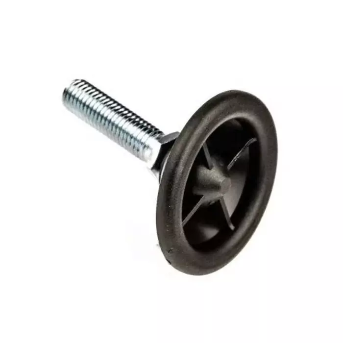 Nu-Tech Engineering M10 PA Reinforced Nylon Levelling Adjustable Foot 500 Kg Static Load Capacity, A040/014 (Pack of 4)