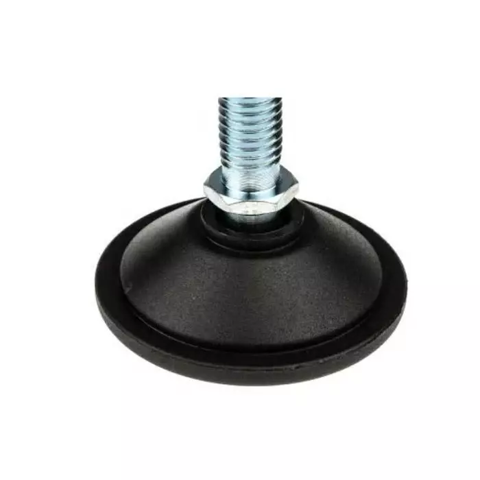 Nu-Tech Engineering M10 PA Reinforced Nylon Levelling Adjustable Foot 500 Kg Static Load Capacity, A040/014 (Pack of 4)
