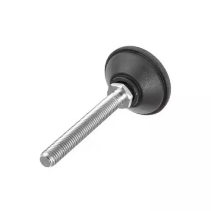 Nu-Tech Engineering M8 PA Reinforced Nylon Levelling Adjustable Foot 450 Kg Static Load Capacity, A040/004 (Pack of 4)