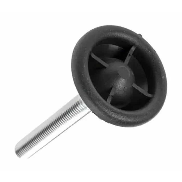 Nu-Tech Engineering M8 PA Reinforced Nylon Levelling Adjustable Foot 450 Kg Static Load Capacity, A040/004 (Pack of 4)