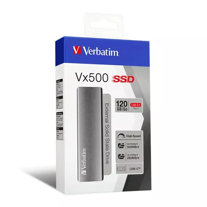 Verbatim Vx500 120 GB External SSD, 47441