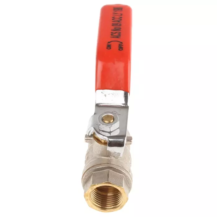 Sferaco Brass Full Bore 2 Way Ball Valve Threaded BSPP 3/8 inch 40 bar Operating Pressure, 509003