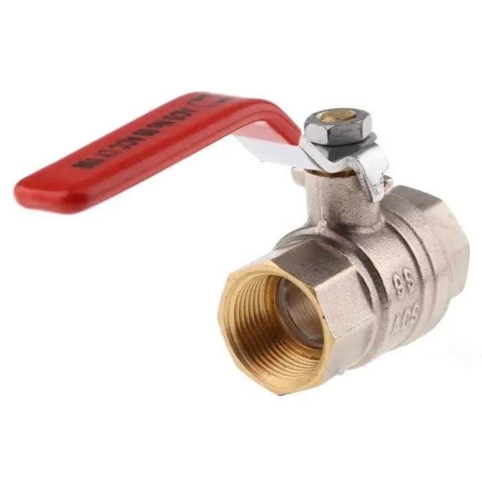 Sferaco Brass Full Bore 2 Way Ball Valve Threaded BSPP 3/4 inch 40 bar Operating Pressure, 509005