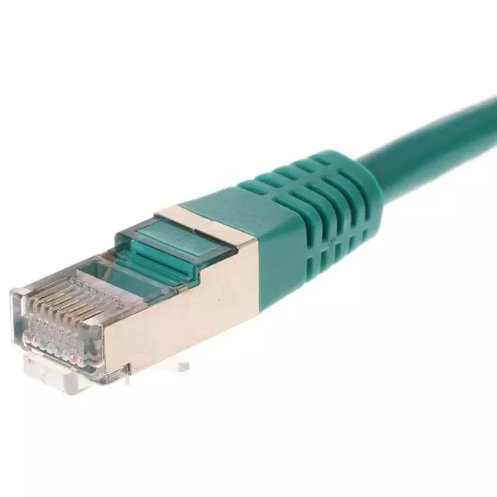 Decelect Ethernet Cable 5 m Cat5 Green RJ45 to Male RJ45 Male F/UTP Shielded Terminated PVC Sheath, CR503B5CVT