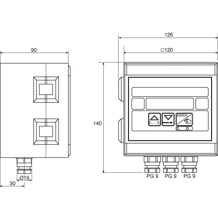 Burkert Compact Mount Flow Controller Frequency NPN Output 12-30 V DC DN 6-65 mm Pipe, 423914