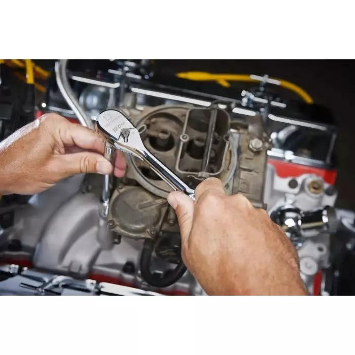 GEARWRENCH 3/8 in Ratchet with Ratchet Handle 8.38 in Overall, 81211P