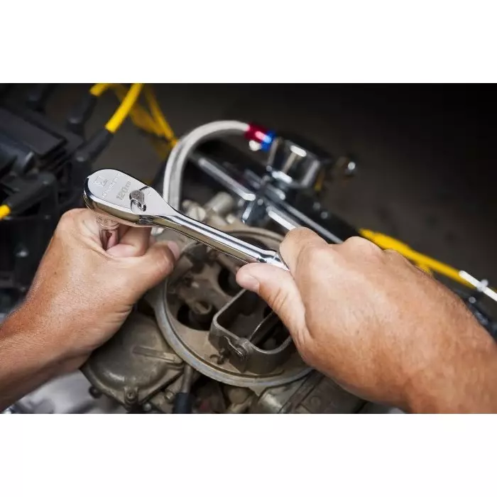 GEARWRENCH 3/8 in Ratchet with Ratchet Handle 8.38 in Overall, 81211P