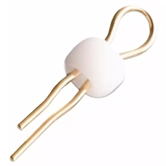Mac8 Terminal Post White, Phosphor Bronze, Insulated, LC-3-G WHITE (Pack of 100)