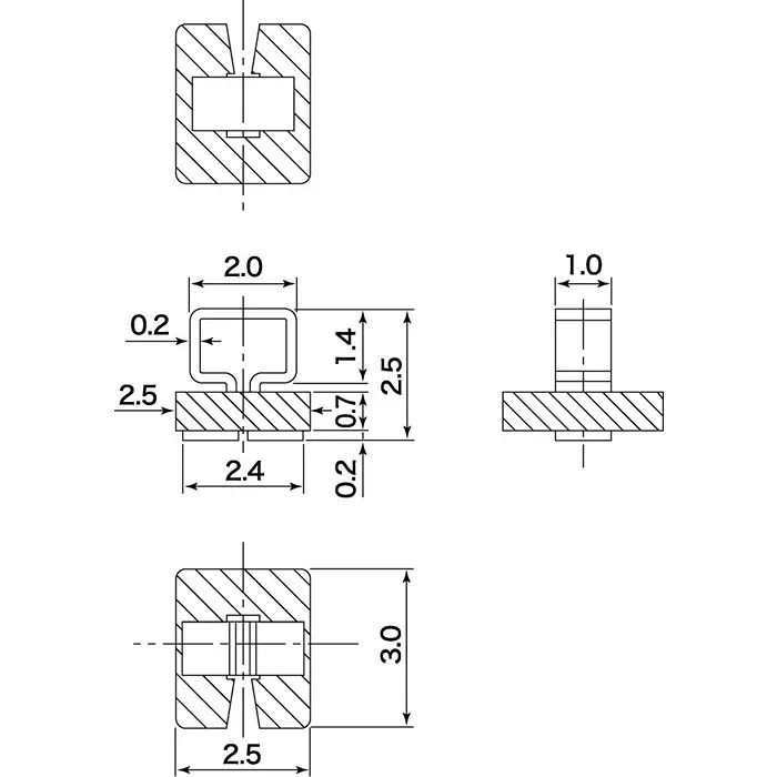 Mac8 Terminal Post Black, Phosphor Bronze, Insulated, HK-5-G-B BLACK (Pack of 100)