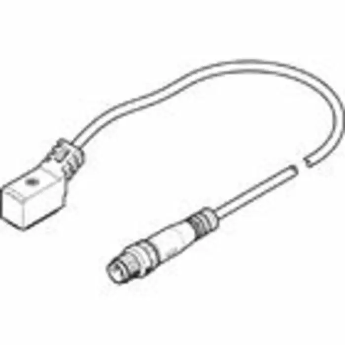 Festo NEBV Connector Lead 20.4 - 26.4 V DC, NEBV-Z4WA2L-R-E-0.5-N-M8G3-S1