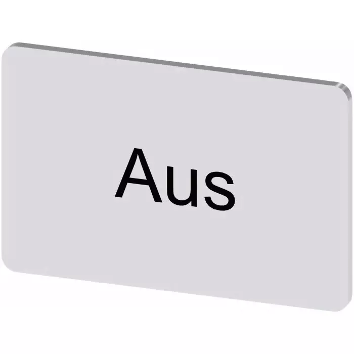 Siemens Labeling Plate, Aus, 3SU1900-0AD81-0AC0