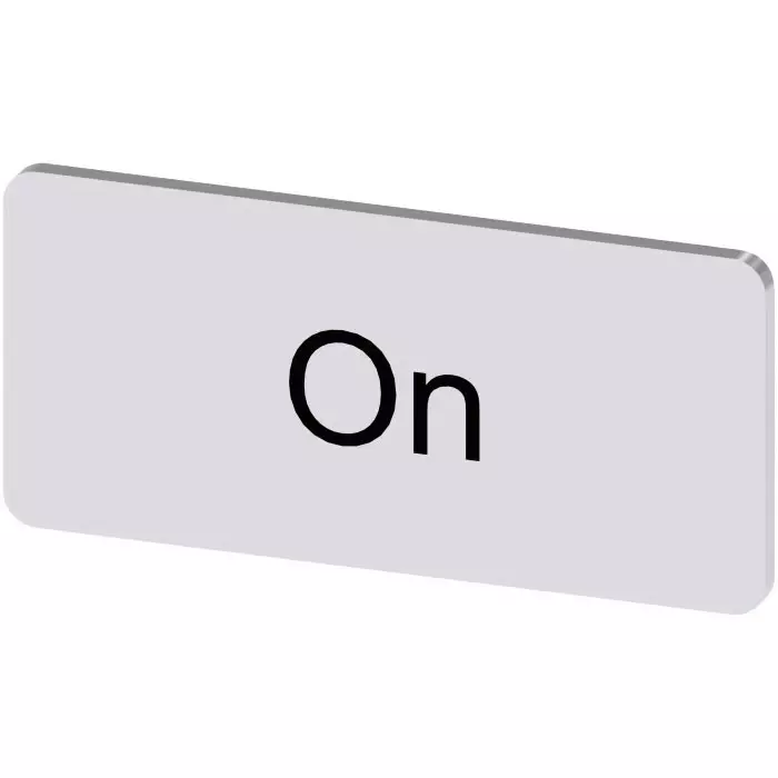 Siemens Labeling Plate, On, 3SU1900-0AC81-0DJ0