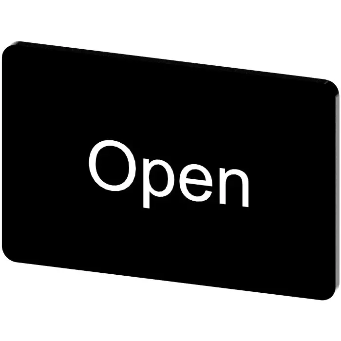 Siemens Labeling Plate, Open, 3SU1900-0AD16-0DW0