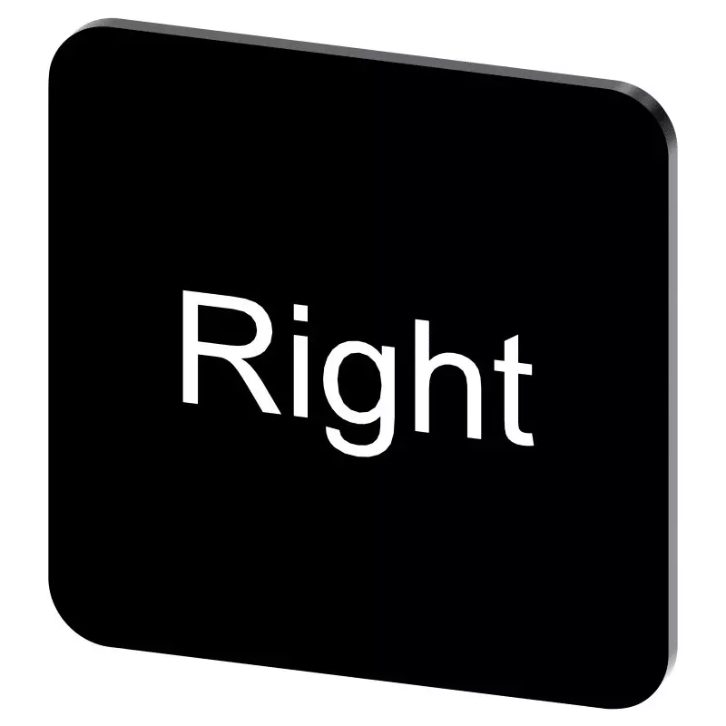 Siemens Labeling Plate, Right, 3SU1900-0AF16-0DQ0