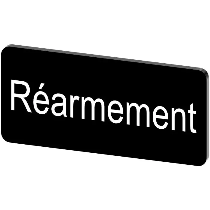 Siemens Labeling Plate, Réarmement, 3SU1900-0AC16-0GV0