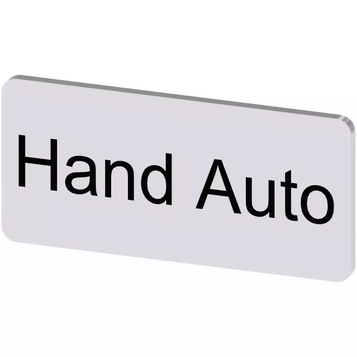 Siemens Labeling Plate, Hand - Auto, 3SU1900-0AC81-0DB0