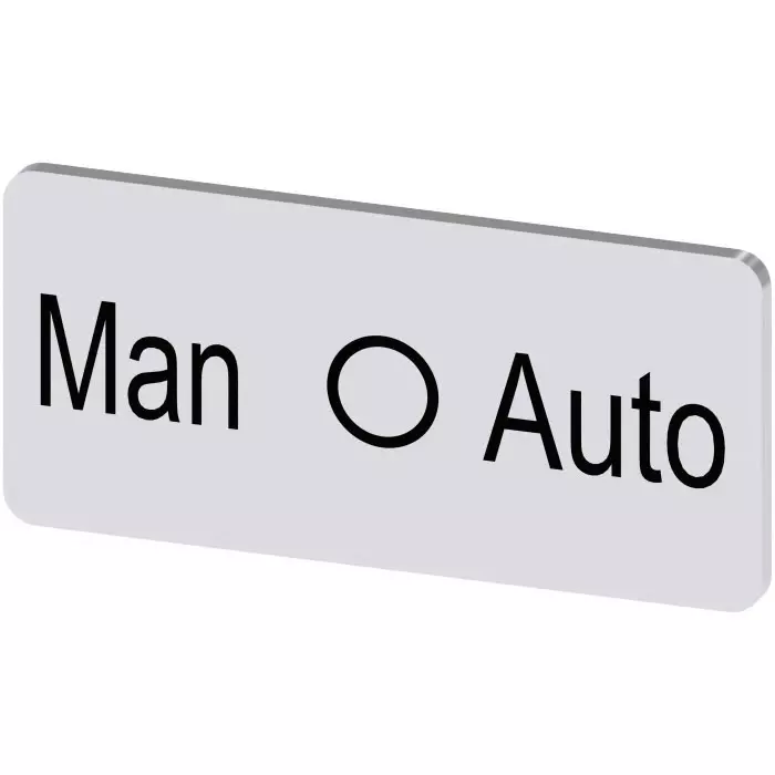 Siemens Labeling Plate, Man - O - Auto, 3SU1900-0AC81-0DY0