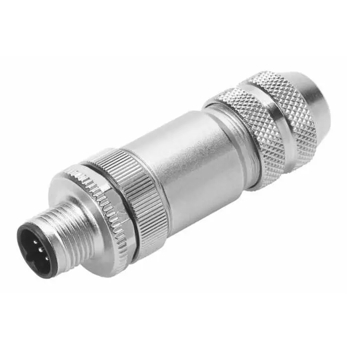 Festo Plug Connector, NECU Series, For Use With Self-Assembly Universal Plug Connectors, NECU-M-S-B12G5-C2-PB