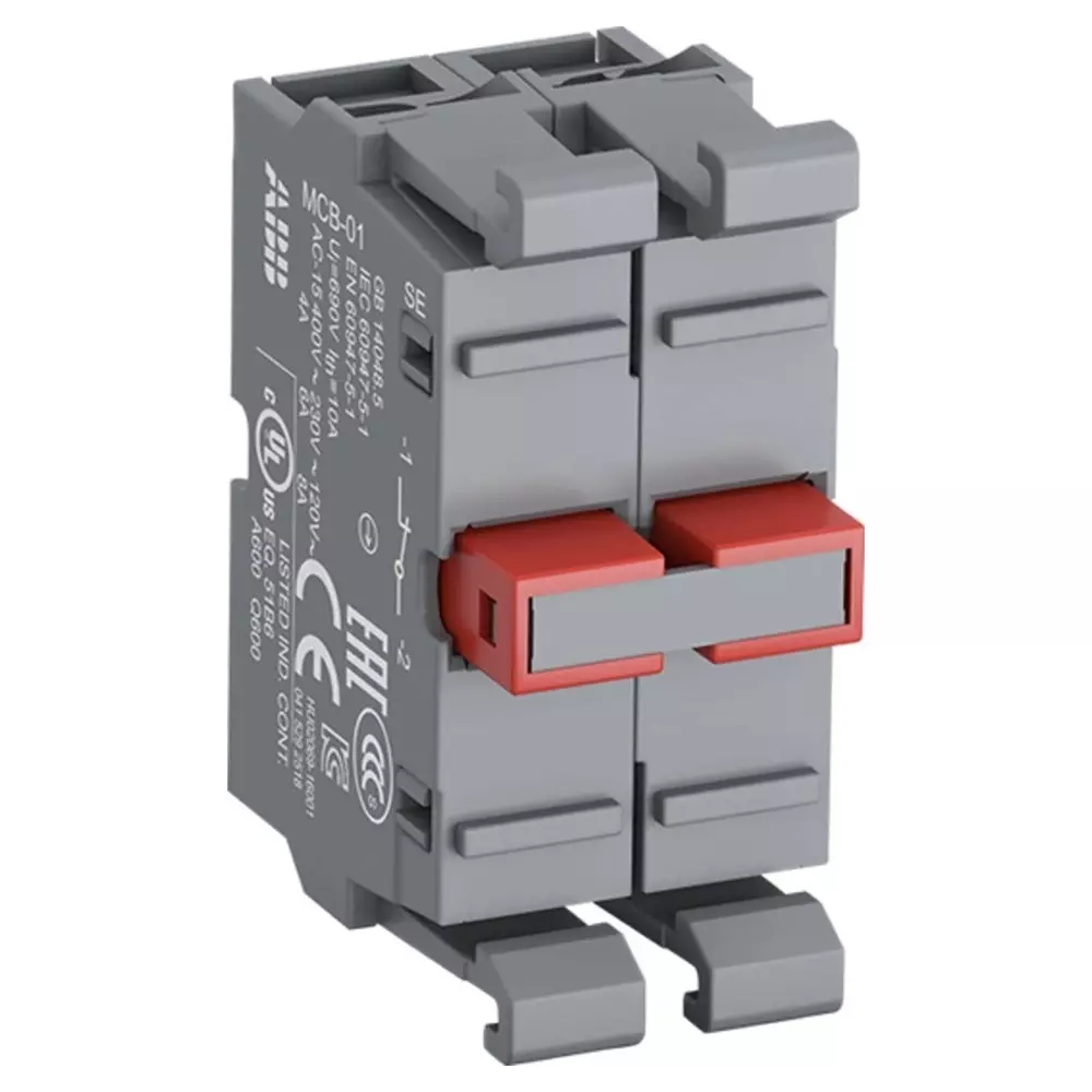ABB MCB Series Contact Block, 690V, 1CO, 1SFA611610R1120 MCB-02G