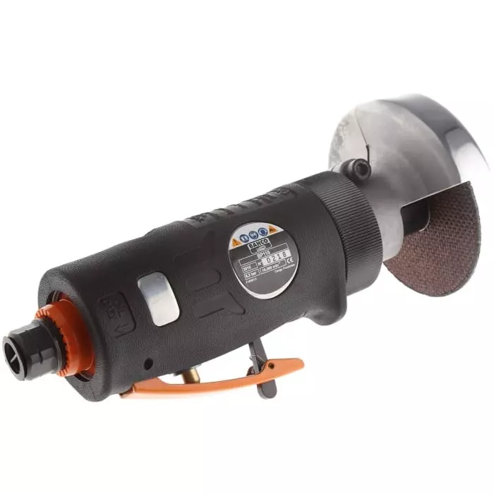 Bahco Air Angle Grinder 18000 RPM 113 l/min Air Flow with Rubber Grip, BP110