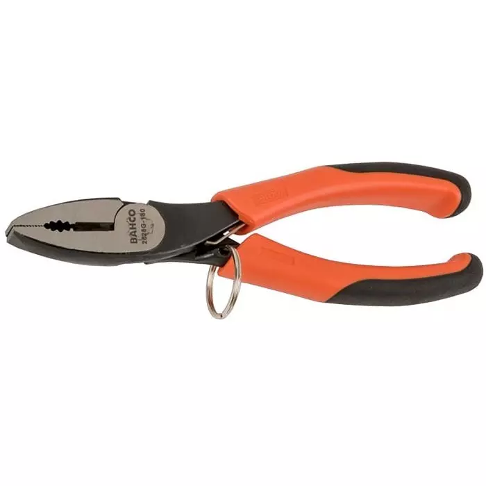 Bahco Combination Plier 160 mm Overall Length Straight Tip 33 mm Jaw, TAH2628G-160