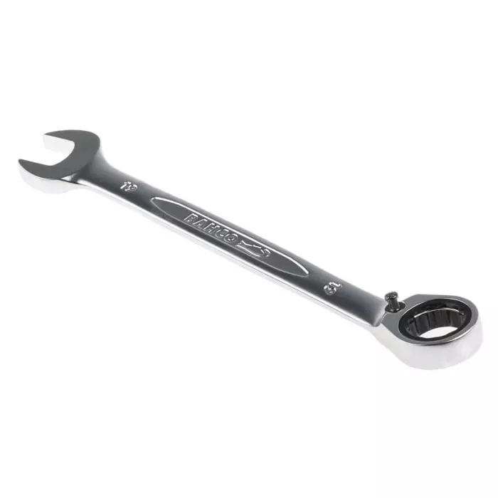 Bahco 1RM Series Ratchet Spanner 19 mm Metric Double Ended 248 mm Overall Length, 1RM-19