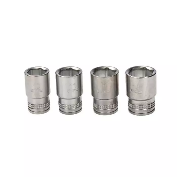 Bahco Standard Socket Set Metric 1/4 inch with Ratchet 6 Point, S160 (Set of 16 Pcs)