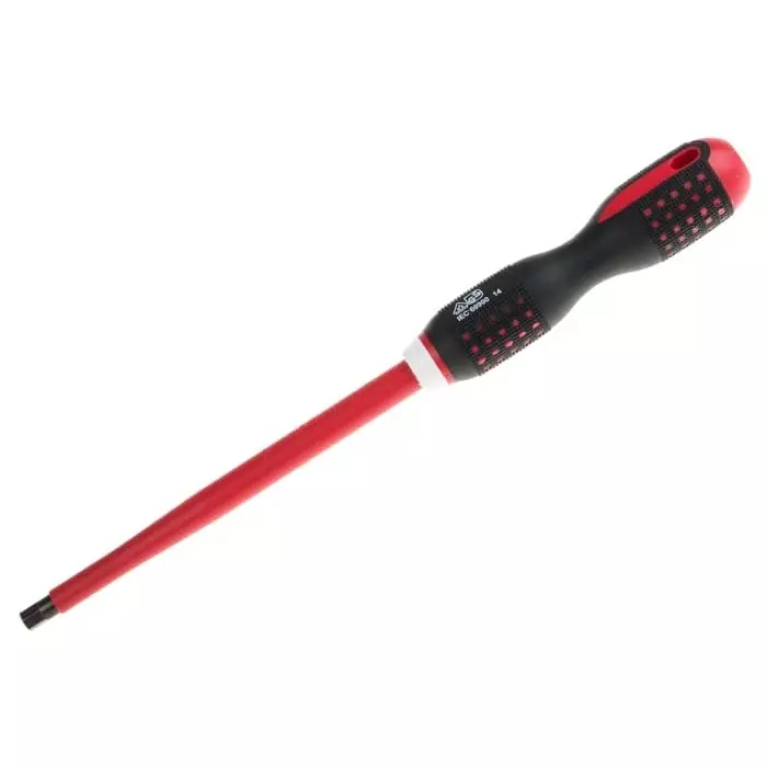 Bahco Hexagon Screwdriver 8 mm Tip 200 mm Blade VDE/1000V 322 mm Overall Length, BE-8708S