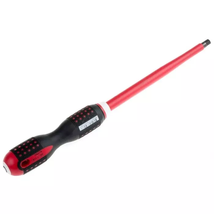 Bahco Hexagon Screwdriver 8 mm Tip 200 mm Blade VDE/1000V 322 mm Overall Length, BE-8708S