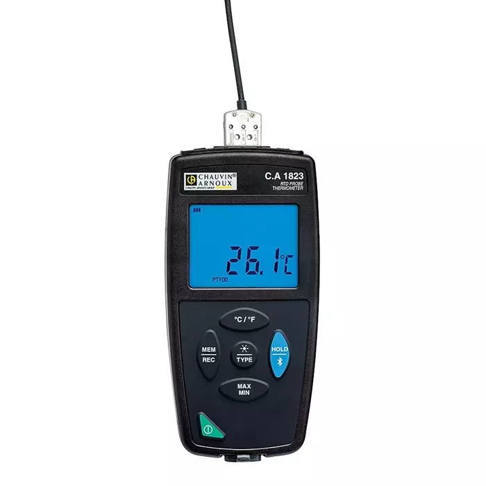 CHAUVIN ARNOUX Wired Digital Thermometer for Multipurpose Use PT100 PT1000 Probe 1 Input +400 (PT100), P01654823