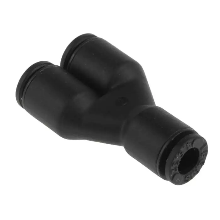 Legris LF3000 Series Y Tube-to-Tube Adaptor Push In 4 mm to Push In 4 mm Tube-to-Tube Connection Style, 3140 04 00 (Pack of 5 Pcs)