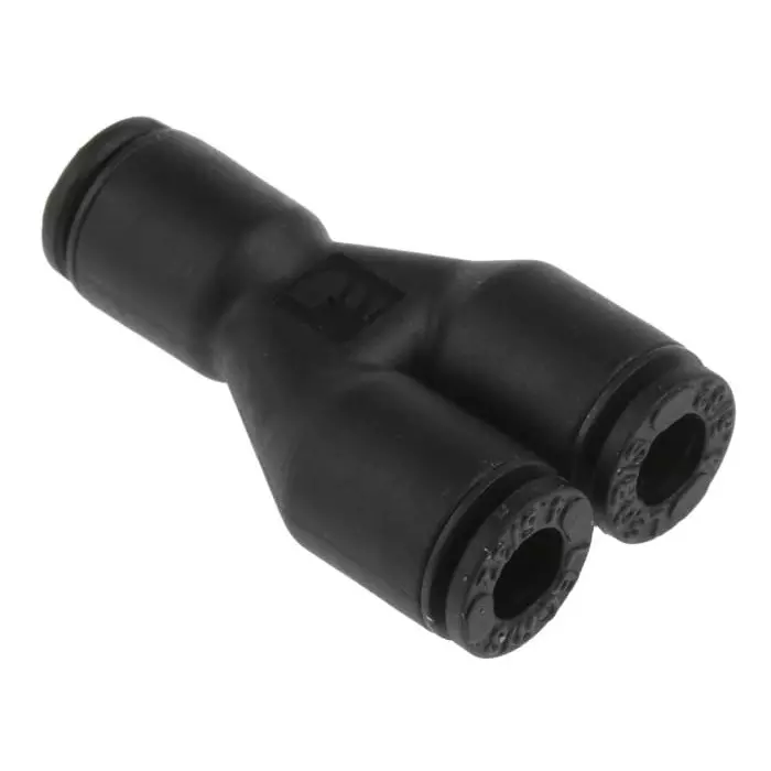 Legris LF3000 Series Y Tube-to-Tube Adaptor Push In 4 mm to Push In 4 mm Tube-to-Tube Connection Style, 3140 04 00 (Pack of 5 Pcs)