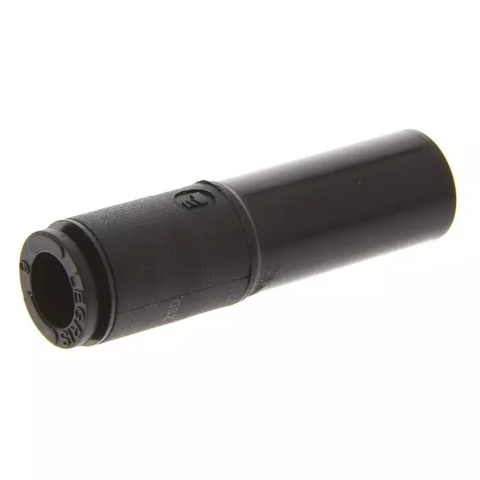 Legris LF3000 Series Straight Tube-to-Tube Adaptor Push In 6 mm to Push In 10 mm Tube-to-Tube Connection Style, 3166 06 10 (Pack of 5 Pcs)
