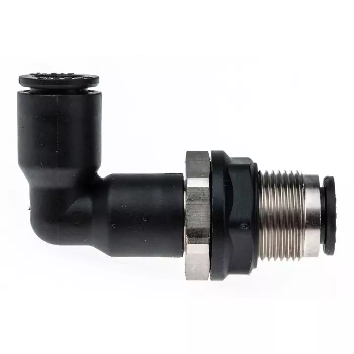 Legris LF3000 Series Bulkhead Tube-to-Tube Adaptor Push In 8 mm to Push In 8 mm Tube-to-Tube Connection Style, 3139 08 00 (Pack of 5 Pcs)