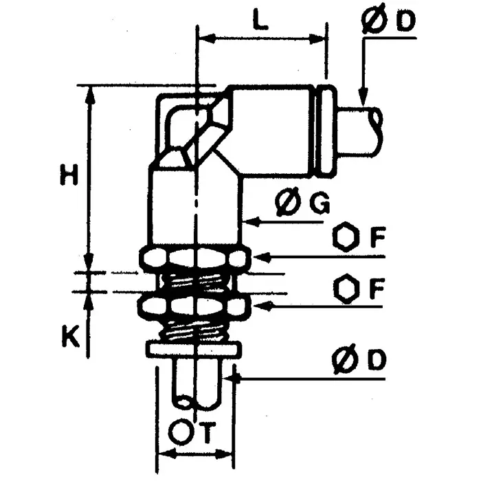 Legris LF3000 Series Bulkhead Tube-to-Tube Adaptor Push In 8 mm to Push In 8 mm Tube-to-Tube Connection Style, 3139 08 00 (Pack of 5 Pcs)
