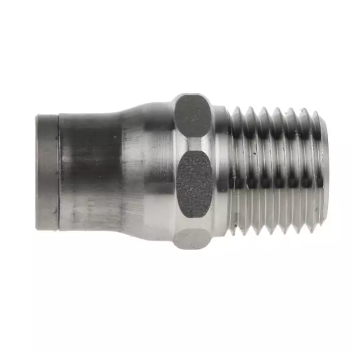 Legris LF3800 Series Straight Threaded Adaptor NPT 1/4 Male to Push In 8 mm Threaded-to-Tube Connection Style, 3805 08 14