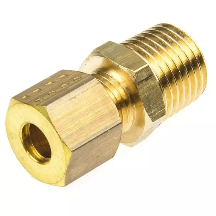 Legris 0105 Series Pneumatic Fittings 6 mm to R 1/4 BSPT, 0105 06 13 (Pack of 5 Pcs)