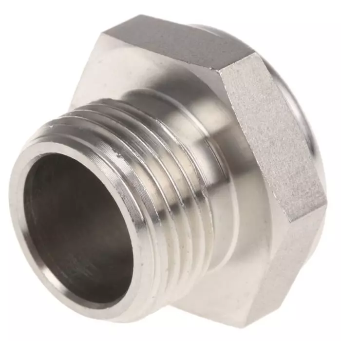 Legris 0682 Series Pneumatic Silencer Stainless Steel 12 Bar Threaded G 3/8 Male, 0682 00 17