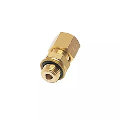 Legris Brass Pipe Fitting Straight Push Fit Compression Olive Male BSPP 1/2 inch 1/2 inch 8 mm, 0101 18 21 39 (Pack of 5 Pcs)