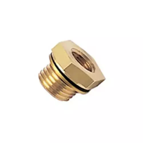 Legris Brass Pipe Fitting Straight Push Fit Push-Fit to Push-Fit Male 1/2 inch to Female 1/4in, 0168 21 13 39 (Pack of 10 Pcs)
