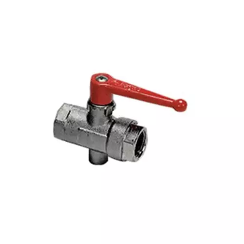 Legris Nickel Plated Brass Ball Valve Threaded BSPP 1/2 inch, 0489 13 21 (Pack of 2 Pcs)